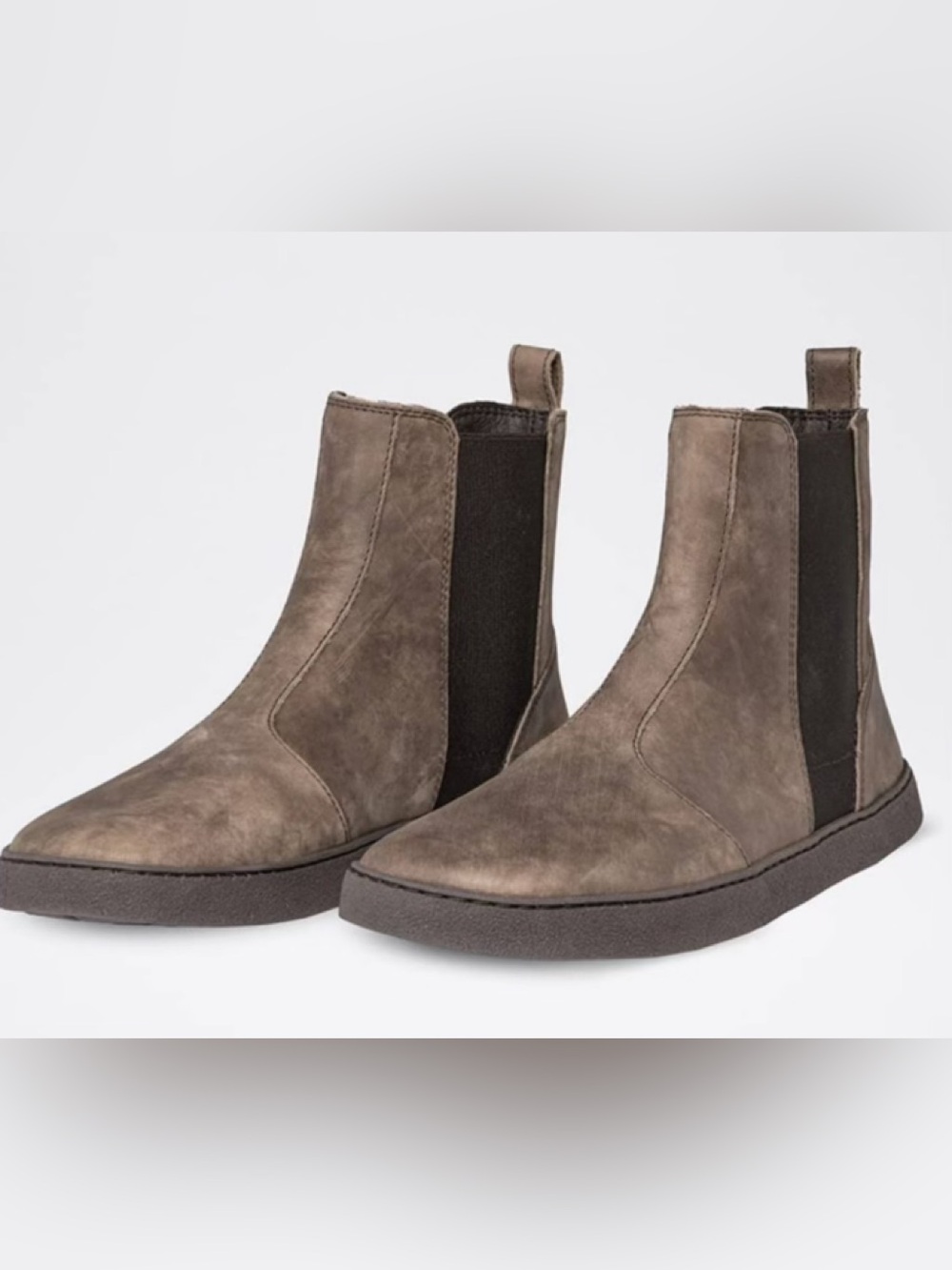 Groundies Women's Chelsea Booties in Taupe Gray